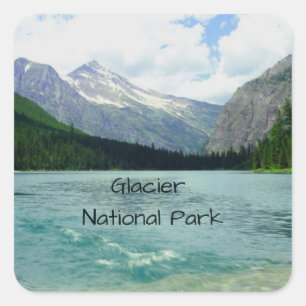 Glacier National Park Montana Square Sticker