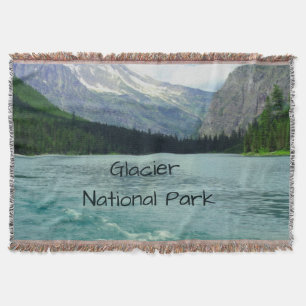 Glacier National Park Montana Throw Blanket