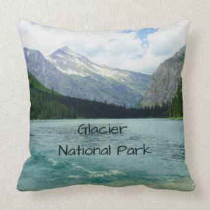 Glacier National Park Montana Throw Pillow