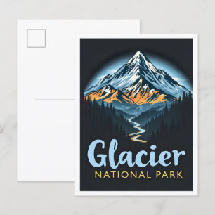 Glacier National Park Montana USA Travel Postcard