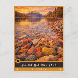 Glacier National Park Montana Vintage Postcard