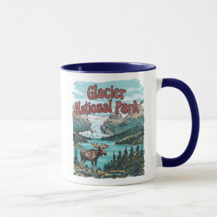 Glacier National Park Mountain Landscape Mug
