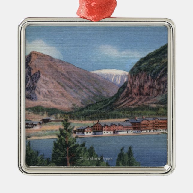 Glacier National Park, MT - Many Glacier Hotel 2 Metal Ornament (Front)