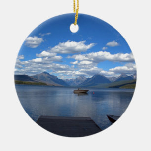 Glacier National Park photography. Ceramic Ornament