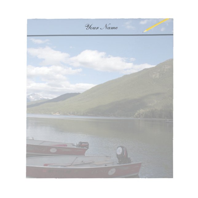 Glacier National Park photography. Notepad (Front)