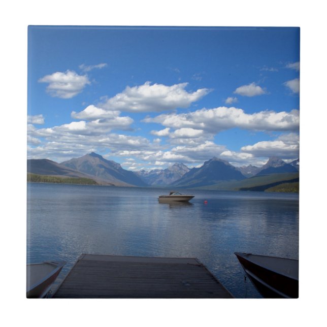 Glacier National Park photography. Tile (Front)