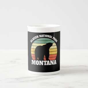 Glacier National Park Polar Bear Lover Bone China Mug