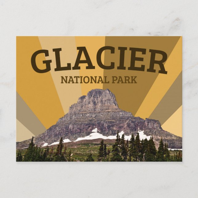 Glacier National Park Postcard (Front)