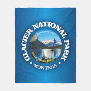 Glacier National Park (rd)2 Fleece Blanket