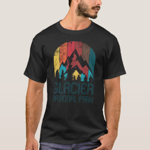 Glacier National Park  Retro Gift Souvenir T-Shirt
