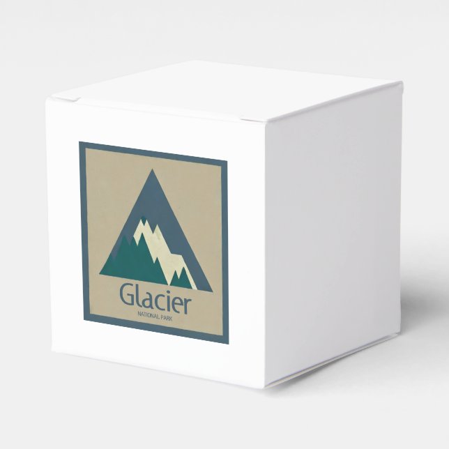 Glacier National Park Rustic Favor Box (Front Side)