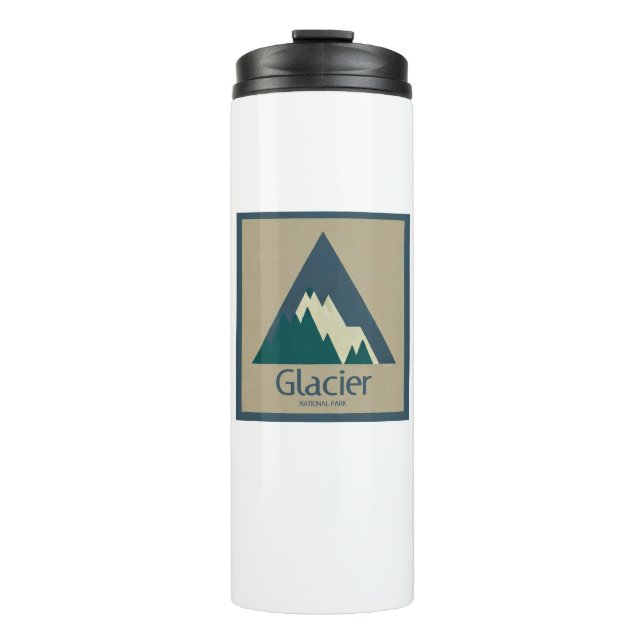 Glacier National Park Rustic Thermal Tumbler (Front)