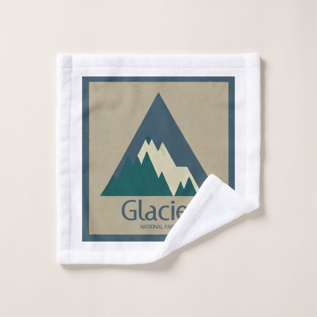 Glacier National Park Rustic Wash Cloth (Wash Cloth)