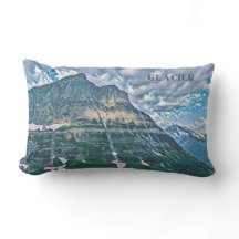 Glacier National Park Throw Pillow