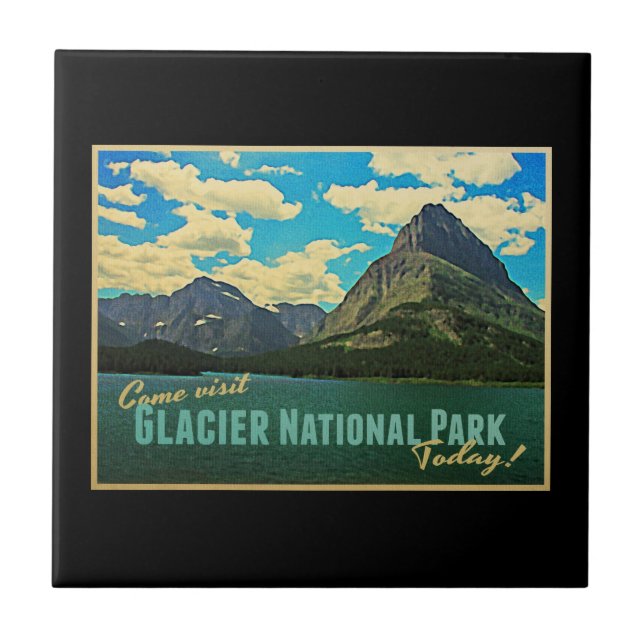 Glacier National Park Tile (Front)