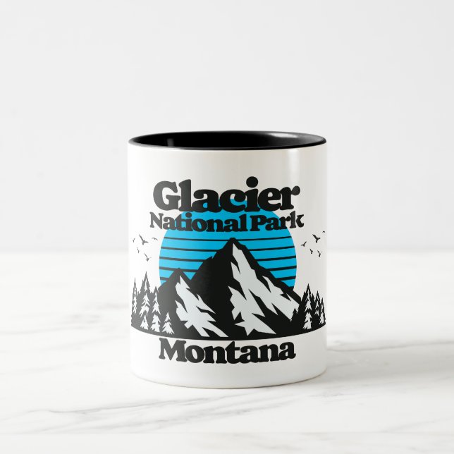 Glacier National Park Two-Tone Coffee Mug (Center)