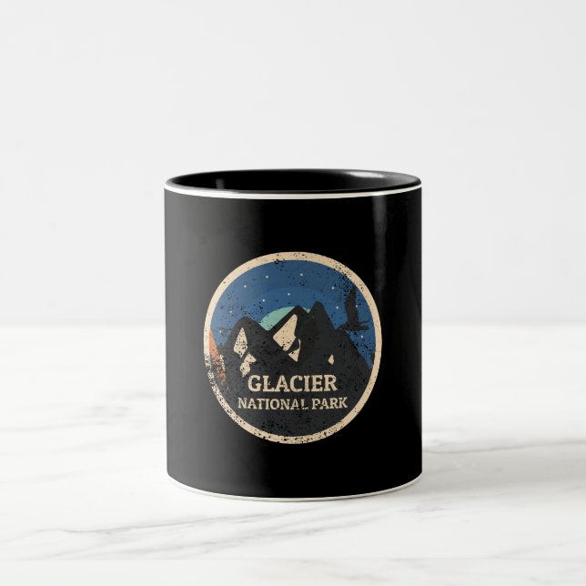 Glacier National Park Two-Tone Coffee Mug (Center)
