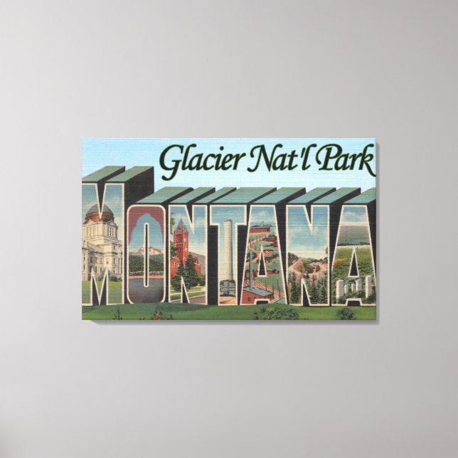 Glacier Nat'l Forest, Montana Canvas Print (Front)