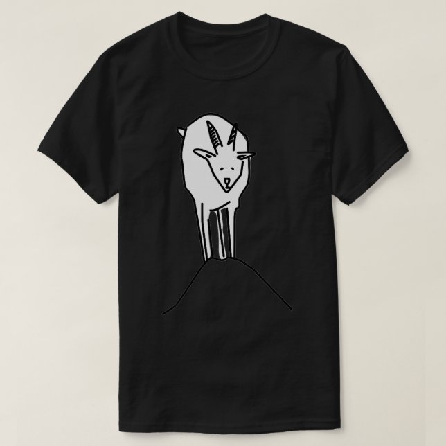 Glacier Park Goat Design  T-Shirt (Design Front)