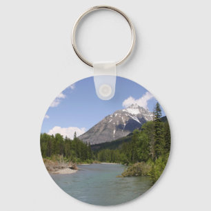 Glacier Park Rivers and Peaks Keychain