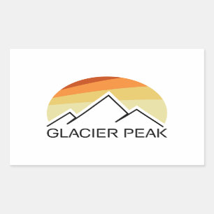 Glacier Peak Washington Retro Sticker