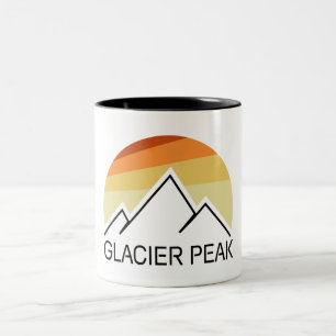 Glacier Peak Washington Retro Two-Tone Coffee Mug