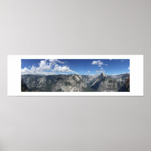 Glacier Point Horizon Panoramic Colour Photography Poster