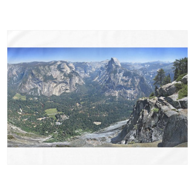 Glacier Point Panorama - Yosemite Valley Tablecloth (Front (Horizontal))