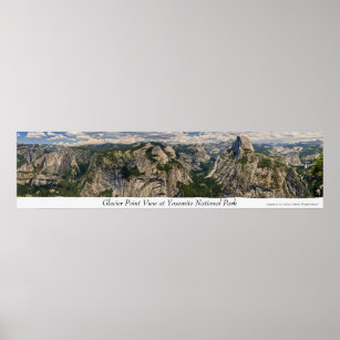 Glacier Point View at Yosemite Poster