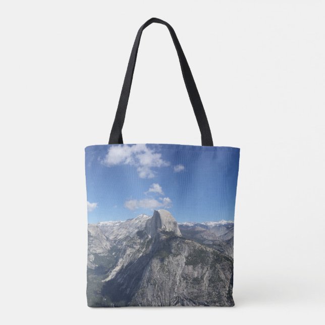 Glacier Point Yosemite Blue Photography Tote Bag (Back)
