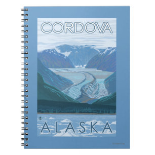Glacier Scene - Cordova, Alaska Notebook