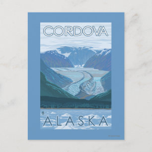Glacier Scene - Cordova, Alaska Postcard