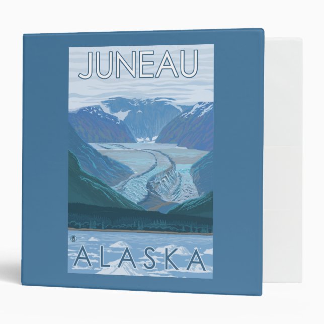 Glacier Scene - Juneau, Alaska Binder (Front/Inside)