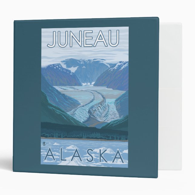 Glacier Scene - Juneau, Alaska Binder (Front/Inside)
