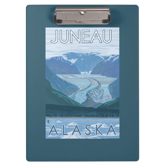 Glacier Scene - Juneau, Alaska Clipboard (Front)