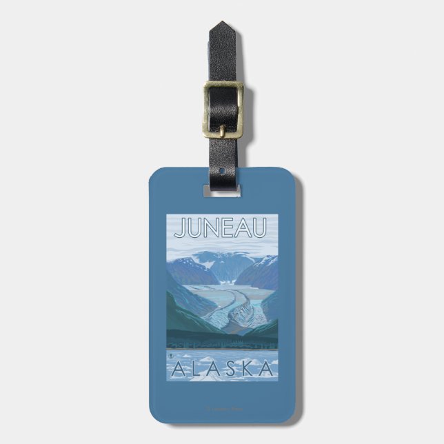 Glacier Scene - Juneau, Alaska Luggage Tag (Front Vertical)