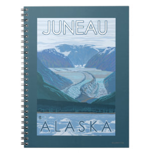 Glacier Scene - Juneau, Alaska Notebook