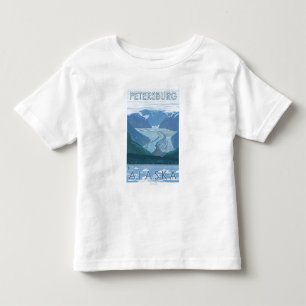 Glacier Scene - Petersburg, Alaska Toddler T-shirt