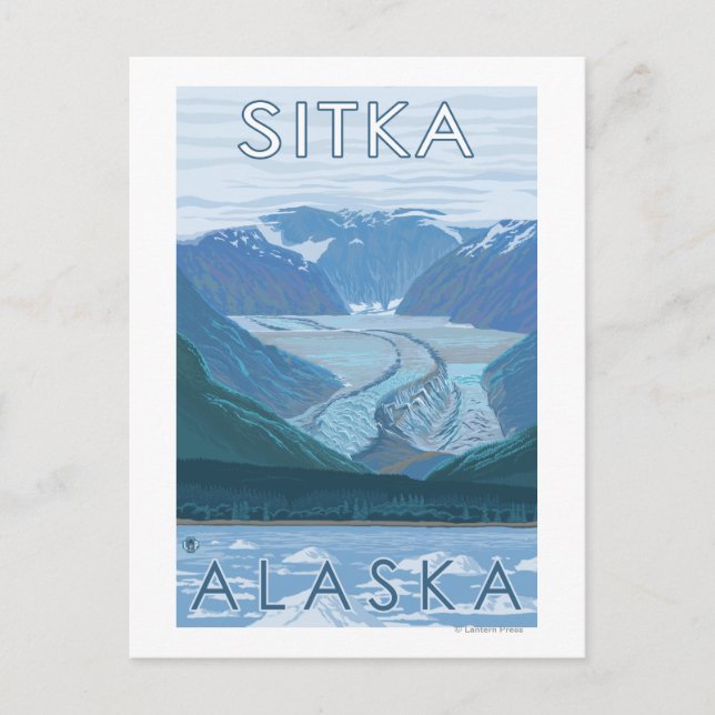 Glacier Scene - Sitka, Alaska Postcard (Front)