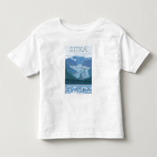 Glacier Scene - Sitka, Alaska Toddler T-shirt