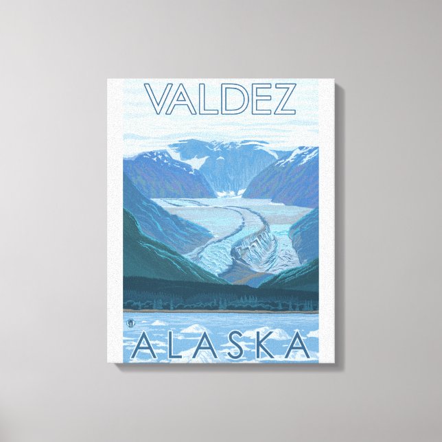 Glacier Scene - Valdez, Alaska Canvas Print (Front)