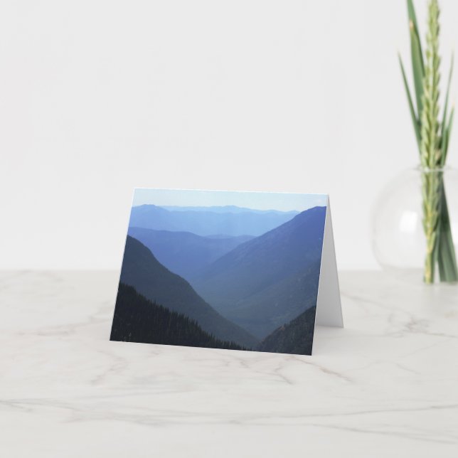 Glacier Shades of Blue Note Card (Front)