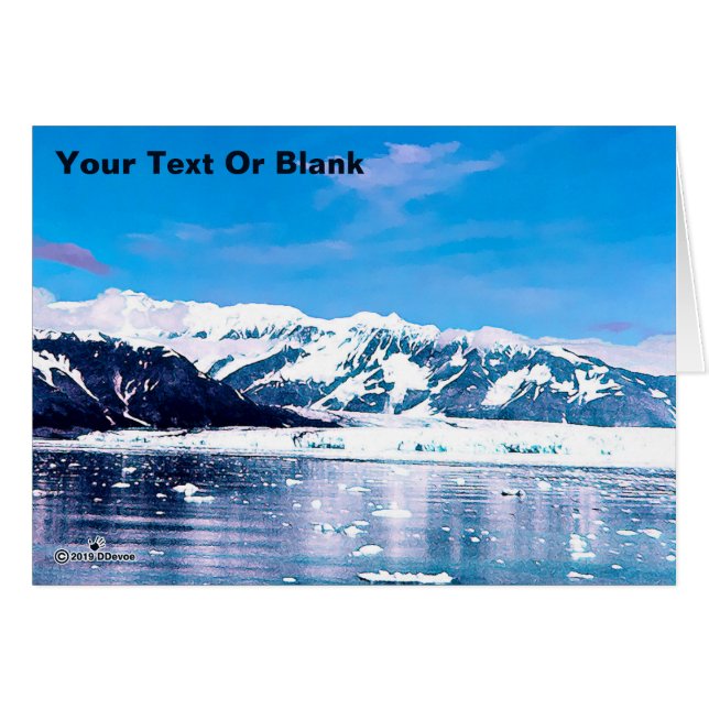 Glacier Tidewater de l'Alaska (Devant horizontal)