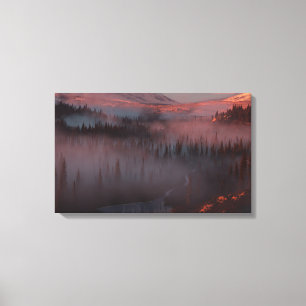 Glacier Valley (Sunrise) Canvas Print