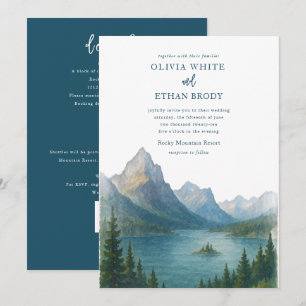 Glacier Wedding Invitation
