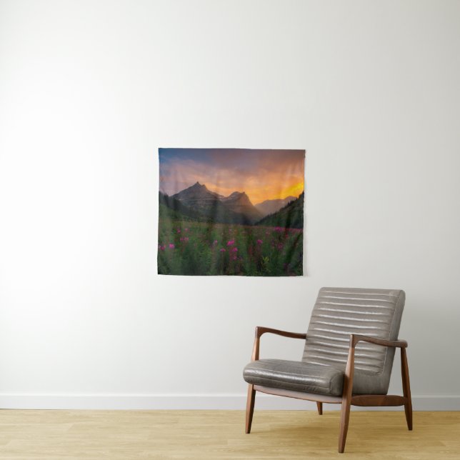 Glacier Wildflowers Tapestry (In Situ (Horizontal))