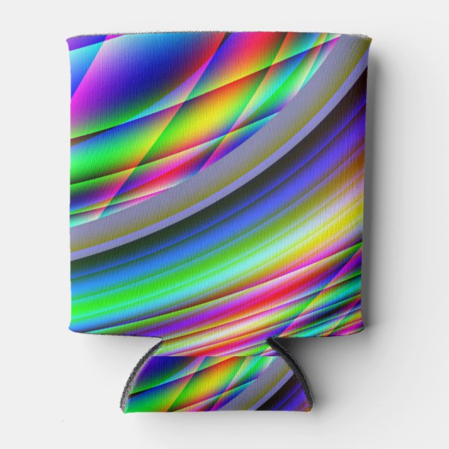 glacière de bouteille abstraite de couleur cool (Devant)