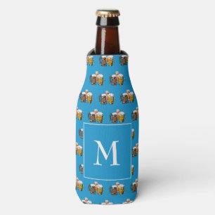 Glacière de bouteille de bière Monogram bleu