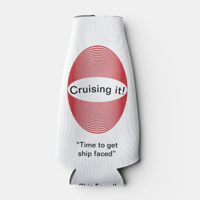 glacière de bouteille Koozie "Ship Faced" (Devant)