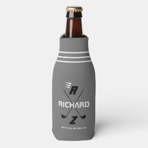 glacière de bouteille personnalisée de golf gris